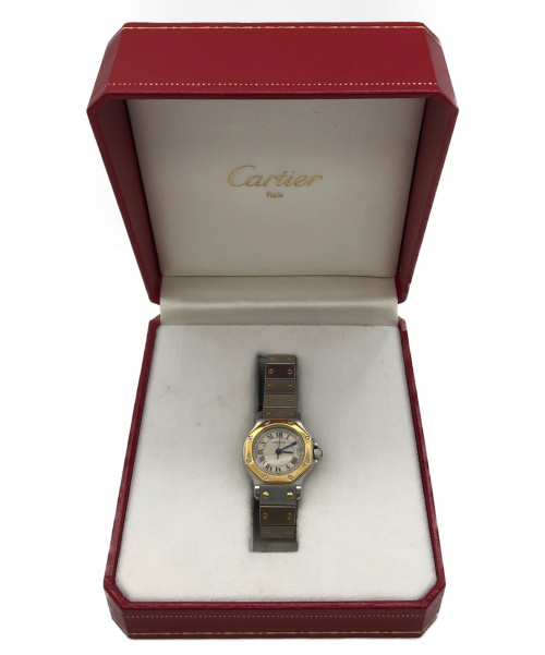 Cartier（カルティエ）Cartier (カルティエ) サントスオクタゴン アイボリー サイズ:- クォーツ時計の古着・服飾アイテム
