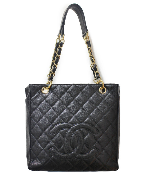 CHANEL（シャネル）CHANEL (シャネル) PSTトート ブラック サイズ:- キャビアスキン　 8114179の古着・服飾アイテム