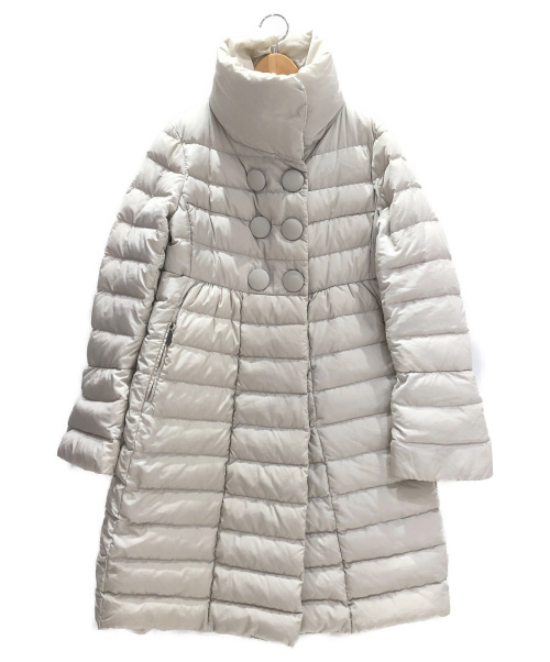 MONCLER（モンクレール）MONCLER (モンクレール) ロングダウンコート アイボリー サイズ:2 JOHANNAの古着・服飾アイテム