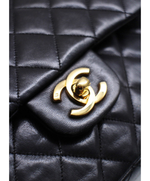 CHANEL（シャネル）CHANEL (シャネル) Wフラップショルダーバッグ ブラック サイズ:- マトラッセ ■の古着・服飾アイテム