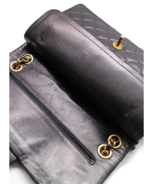 CHANEL（シャネル）CHANEL (シャネル) Wフラップショルダーバッグ ブラック サイズ:- マトラッセ ■の古着・服飾アイテム
