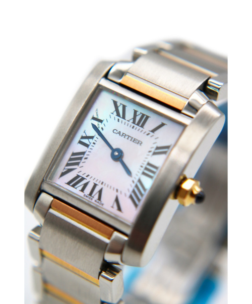Cartier（カルティエ）Cartier (カルティエ) タンクフランセーズSM シェル文字盤 サイズ:SM W51027Q4の古着・服飾アイテム