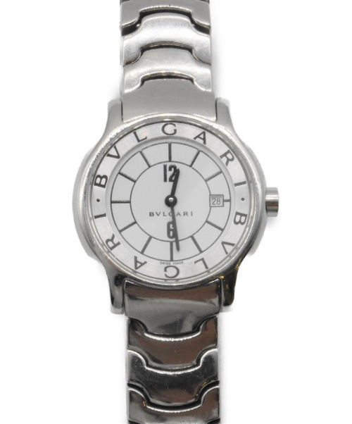 BVLGARI（ブルガリ）BVLGARI (ブルガリ) ソロテンポ ホワイト サイズ:- ソロテンポ ST29S クォーツ 動作確認済み ステンレススチールの古着・服飾アイテム