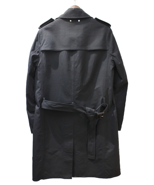 LOUIS VUITTON（ルイ ヴィトン）LOUIS VUITTON (ルイヴィトン) ロゴプレートトレンチコート ブラック サイズ:46の古着・服飾アイテム
