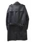 LOUIS VUITTON (ルイヴィトン) ロゴプレートトレンチコート ブラック サイズ:46：49800円