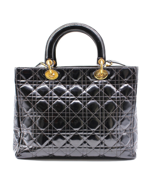 Christian Dior（クリスチャン ディオール）Christian Dior (クリスチャンディオール) レディディオール カナージュ ブラック サイズ:-の古着・服飾アイテム