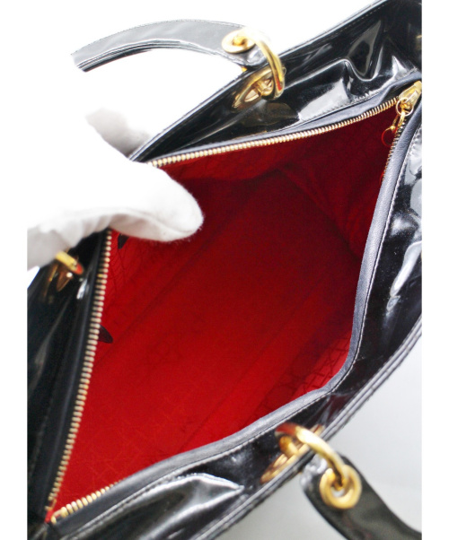 Christian Dior（クリスチャン ディオール）Christian Dior (クリスチャンディオール) レディディオール カナージュ ブラック サイズ:-の古着・服飾アイテム