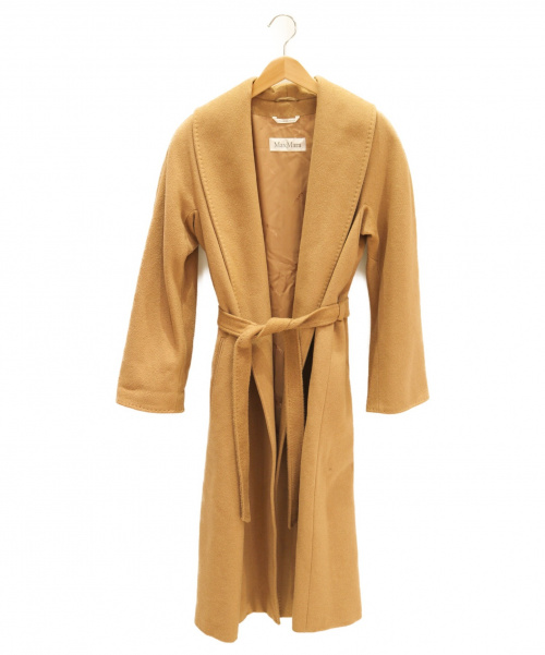 MaxMara（マックスマーラ）MaxMara (マックスマーラ) ベルテッドコート キャメル サイズ:36 ラクダの古着・服飾アイテム