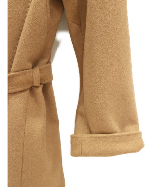 MaxMara（マックスマーラ）MaxMara (マックスマーラ) ベルテッドコート キャメル サイズ:36 ラクダの古着・服飾アイテム