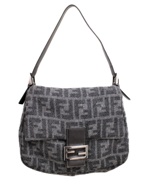 FENDI（フェンディ）FENDI (フェンディ) マンマバケット グレー サイズ:- ズッカ マンマバケット ウール ■の古着・服飾アイテム