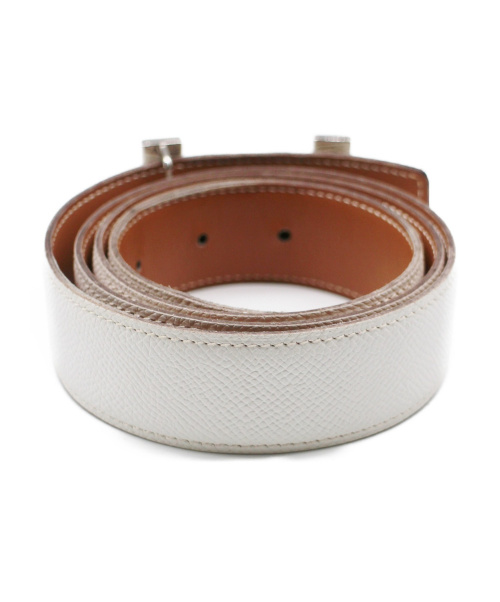 HERMES（エルメス）HERMES (エルメス) コンスタンスベルト ホワイト サイズ:90(L)の古着・服飾アイテム