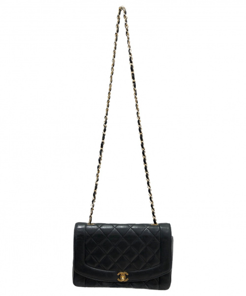 CHANEL（シャネル）CHANEL (シャネル) ダイアナフラップ  ブラック サイズ:- チェーンショルダーバッグの古着・服飾アイテム