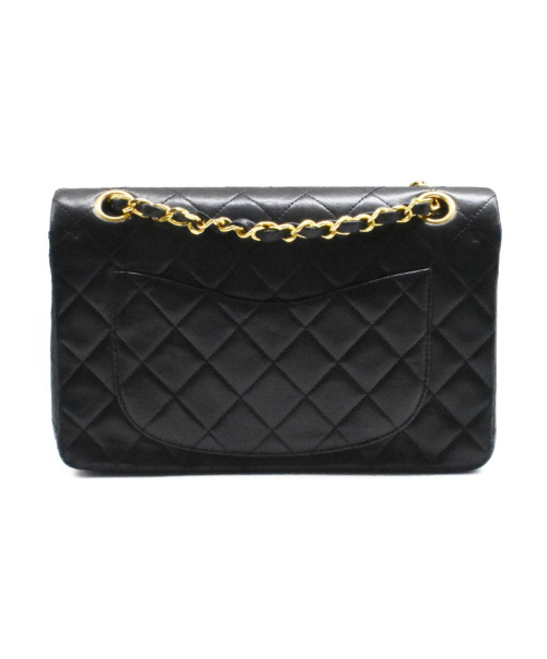 CHANEL（シャネル）CHANEL (シャネル) Wフラップチェーンショルダーバッグ ブラック サイズ:- ダブルフラップ 1204253の古着・服飾アイテム