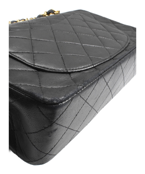 CHANEL（シャネル）CHANEL (シャネル) Wフラップチェーンショルダーバッグ ブラック サイズ:- ダブルフラップ 1204253の古着・服飾アイテム