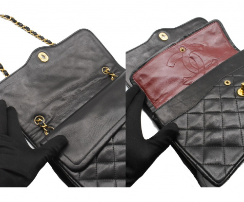CHANEL（シャネル）CHANEL (シャネル) チェーンショルダーバッグ/マトラッセ　パリ限定 ブラック パリ限定 639572の古着・服飾アイテム
