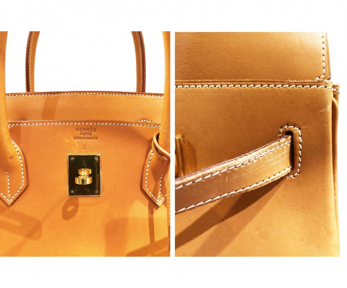 HERMES（エルメス）HERMES (エルメス) バーキン40 ゴールド サイズ:40 ヴァッシュの古着・服飾アイテム