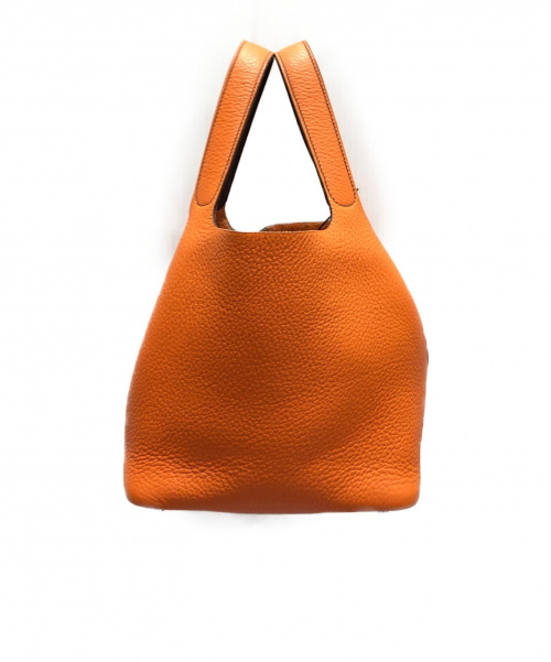 HERMES（エルメス）HERMES (エルメス) ピコタンPM オレンジ×ブラウン サイズ:PMの古着・服飾アイテム