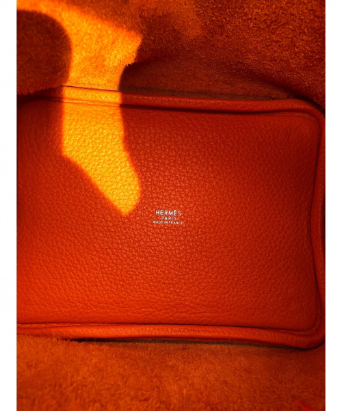 HERMES（エルメス）HERMES (エルメス) ピコタンPM オレンジ×ブラウン サイズ:PMの古着・服飾アイテム