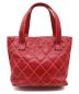 CHANEL (シャネル) ハンドバッグ レッド ワイルドステッチ レザー 7880494：69800円