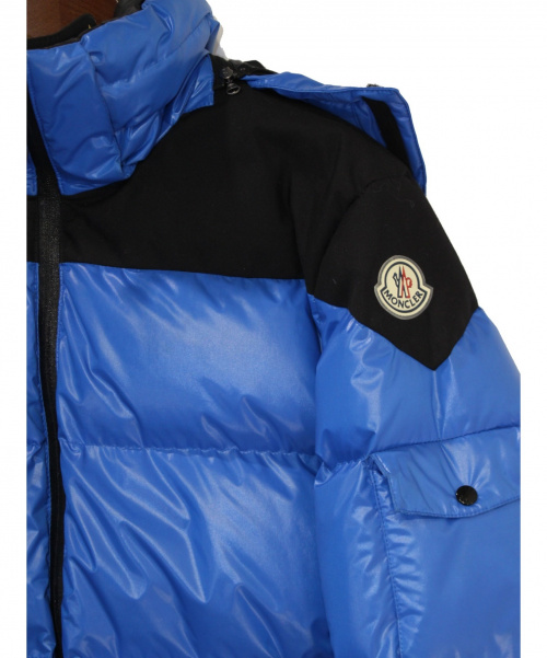 MONCLER（モンクレール）MONCLER (モンクレール) ダウンジャケット ブルー サイズ:Mの古着・服飾アイテム