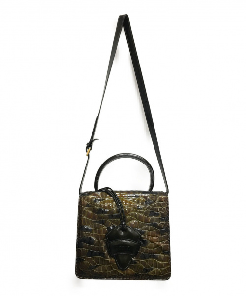 LOEWE（ロエベ）LOEWE (ロエベ) バルセロナ ブラウン サイズ:- ヴィンテージ　2wayショルダーバッグの古着・服飾アイテム