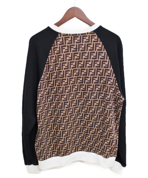 FENDI（フェンディ）FENDI (フェンディ) ズッカロゴスウェット ブラウン サイズ:Lの古着・服飾アイテム