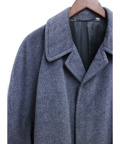 HERMES（エルメス）HERMES (エルメス) アンゴラカシミヤチェスターコート グレー サイズ:48の古着・服飾アイテム