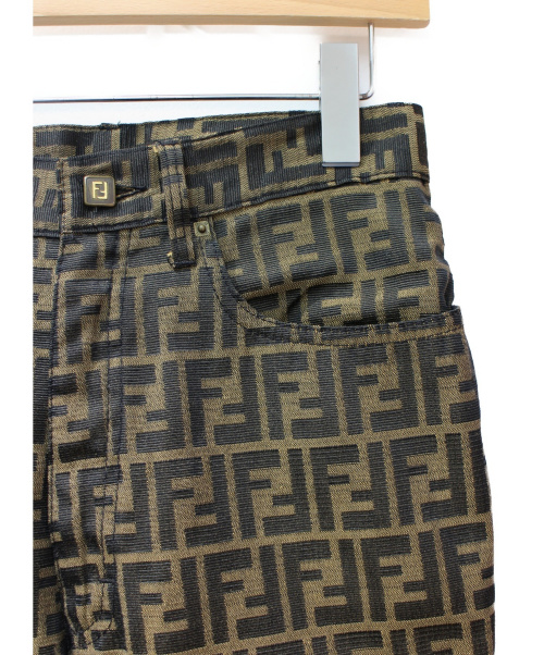 FENDI（フェンディ）FENDI (フェンディ) ズッカパンツ ブラウン サイズ:29の古着・服飾アイテム