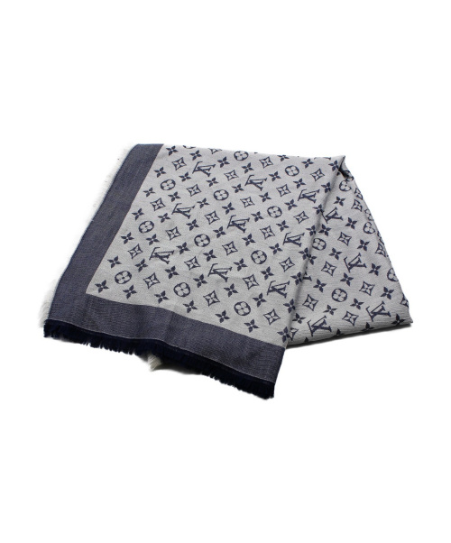 LOUIS VUITTON（ルイ ヴィトン）LOUIS VUITTON (ルイヴィトン) モノグラムデニム/ストール ネイビー サイズ:- モノグラム柄の古着・服飾アイテム