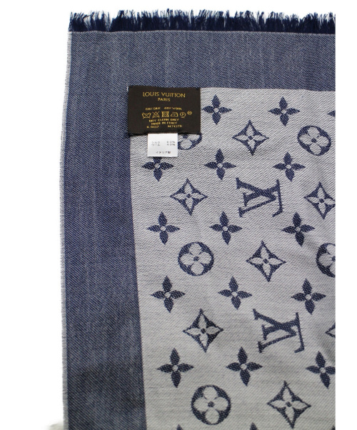 LOUIS VUITTON（ルイ ヴィトン）LOUIS VUITTON (ルイヴィトン) モノグラムデニム/ストール ネイビー サイズ:- モノグラム柄の古着・服飾アイテム