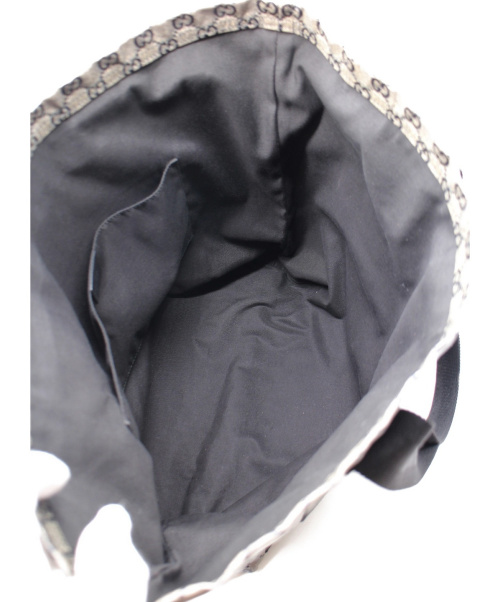 GUCCI（グッチ）GUCCI (グッチ) GGクリスタル トートバッグ グレー×ネイビー サイズ:- GG 189669 PVC 506681の古着・服飾アイテム