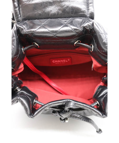 CHANEL（シャネル）CHANEL (シャネル) 2WAYリュック ブラック マトラッセ レザーの古着・服飾アイテム