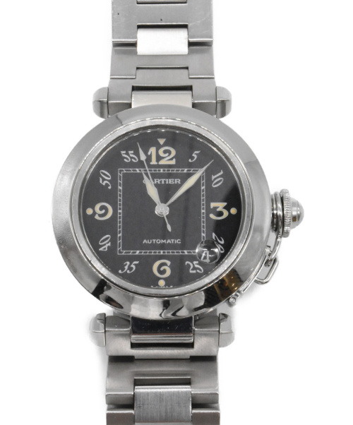 Cartier（カルティエ）Cartier (カルティエ) パシャC スモールデイト ブラック サイズ:- パシャ 自動巻き ステンレススチールの古着・服飾アイテム