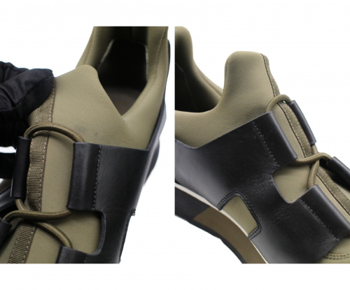 HERMES（エルメス）HERMES (エルメス) プレイヤースニーカー/Player Sneakers カーキ サイズ:41 172303ZHの古着・服飾アイテム