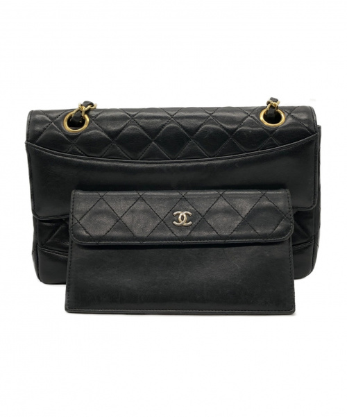 CHANEL（シャネル）CHANEL (シャネル) チェーンショルダーバッグ ブラック サイズ:- マトラッセの古着・服飾アイテム