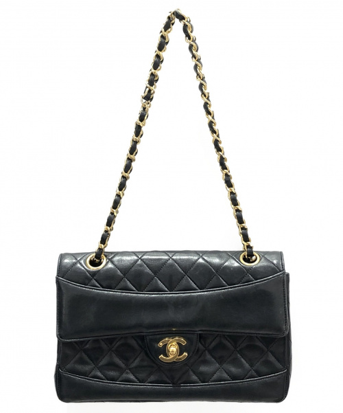 CHANEL（シャネル）CHANEL (シャネル) チェーンショルダーバッグ ブラック サイズ:- マトラッセの古着・服飾アイテム