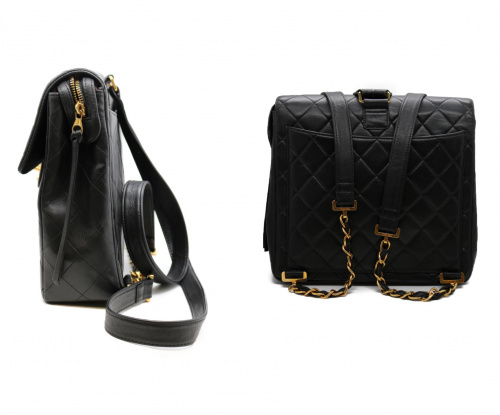 CHANEL（シャネル）CHANEL (シャネル) マトラッセ リュック ブラックの古着・服飾アイテム