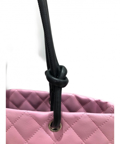 CHANEL（シャネル）CHANEL (シャネル) カンボン トートバッグ ピンク サイズ:-の古着・服飾アイテム