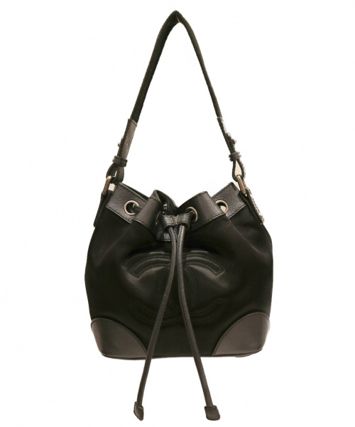 CHANEL（シャネル）CHANEL (シャネル) 巾着ショルダーバッグ ブラック ココマーク 11341001(2007)の古着・服飾アイテム