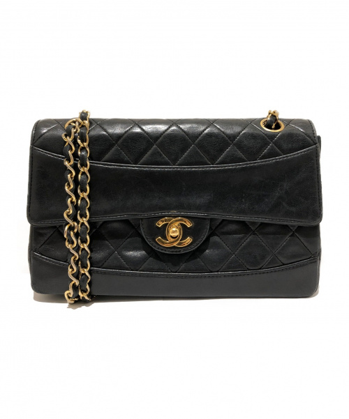 CHANEL（シャネル）CHANEL (シャネル) マトラッセショルダーバッグ ブラック サイズ:24の古着・服飾アイテム