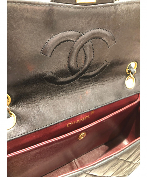 CHANEL（シャネル）CHANEL (シャネル) マトラッセショルダーバッグ ブラック サイズ:24の古着・服飾アイテム
