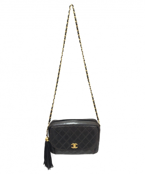 CHANEL（シャネル）CHANEL (シャネル) フリンジショルダーバッグ ブラウン サイズ:-の古着・服飾アイテム