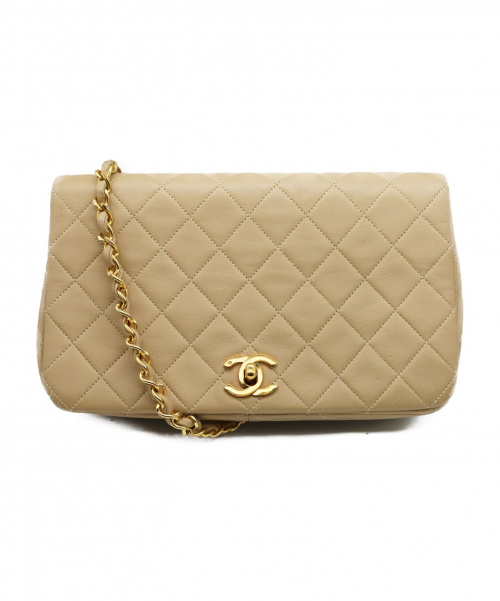 CHANEL（シャネル）CHANEL (シャネル) フルフラップマトラッセ ベージュ サイズ:- マトラッセの古着・服飾アイテム