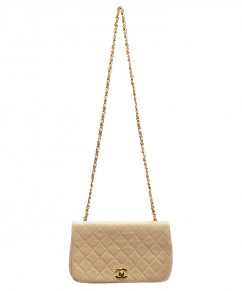 CHANEL（シャネル）CHANEL (シャネル) フルフラップマトラッセ ベージュ サイズ:- マトラッセの古着・服飾アイテム