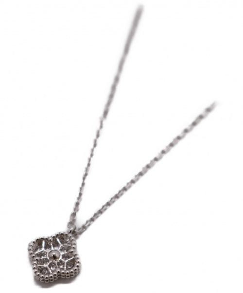 VAN CLEEF & ARPELS（ヴァンクリーフ＆アーペル）VAN CLEEF & ARPELS (ヴァンクリーフ＆アープル) スウィートアルハンブラネックレス サイズ:- K18WG ダイヤモンドの古着・服飾アイテム