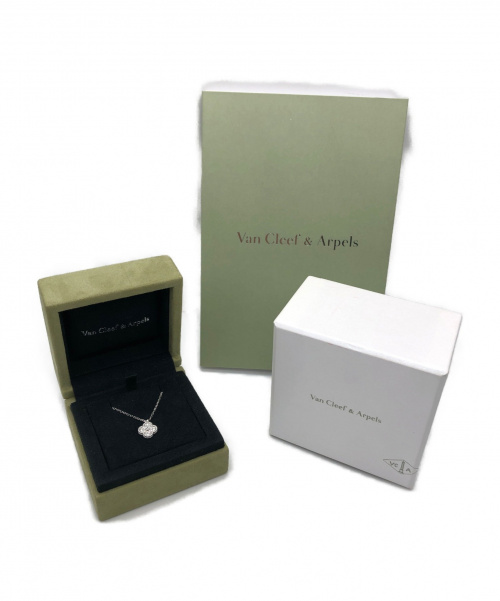 VAN CLEEF & ARPELS（ヴァンクリーフ＆アーペル）VAN CLEEF & ARPELS (ヴァンクリーフ＆アープル) スウィートアルハンブラネックレス サイズ:- K18WG ダイヤモンドの古着・服飾アイテム