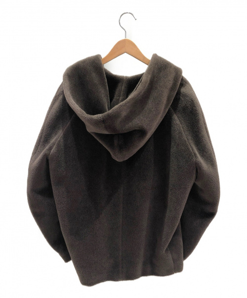 HERMES（エルメス）HERMES (エルメス) アルパカ混フーデッドジャケット ブラウン サイズ:38 マルジェラ期の古着・服飾アイテム