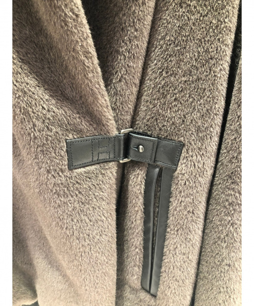 HERMES（エルメス）HERMES (エルメス) アルパカ混フーデッドジャケット ブラウン サイズ:38 マルジェラ期の古着・服飾アイテム