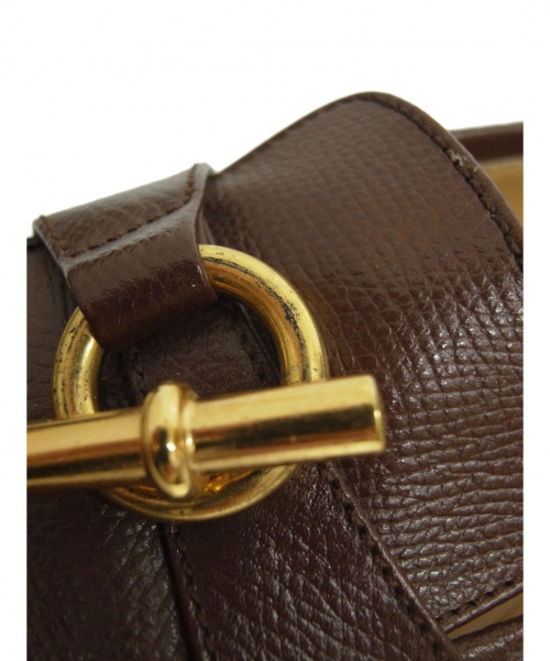 HERMES（エルメス）HERMES (エルメス) ローファー ブラウン サイズ:36 グレナン金具の古着・服飾アイテム