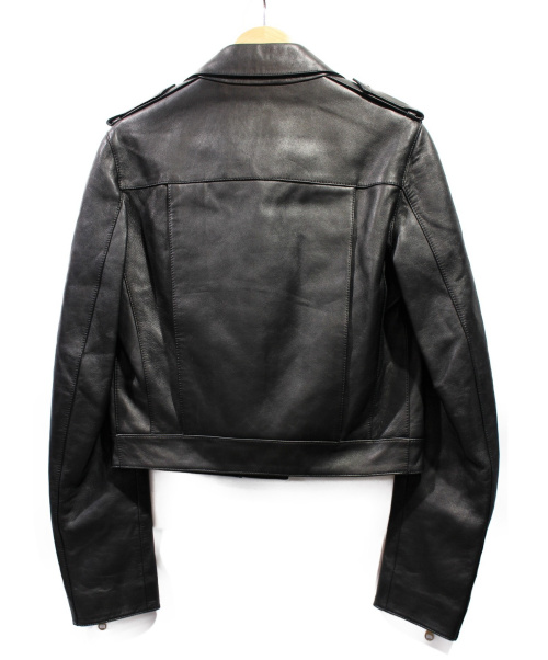 LOEWE（ロエベ）LOEWE (ロエベ) ダブルライダースジャケット ブラック サイズ:36の古着・服飾アイテム